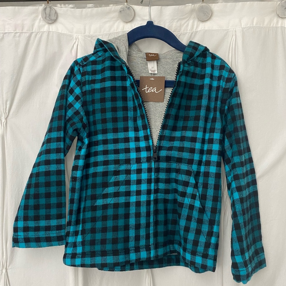 Tea Collection lined long sleeve flannel 2T